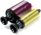 Evolis Quantum 2 1/2 YMCKO Full Color Ribbon - 400 prints